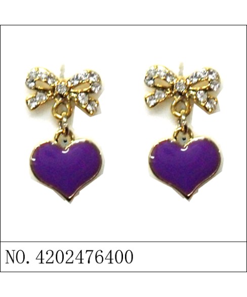 Earrings Purple