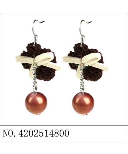 Earrings Brown