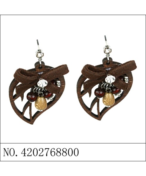 Earrings Brown