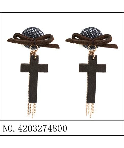 Earrings Brown