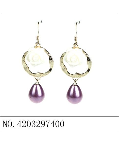 Earrings Purple