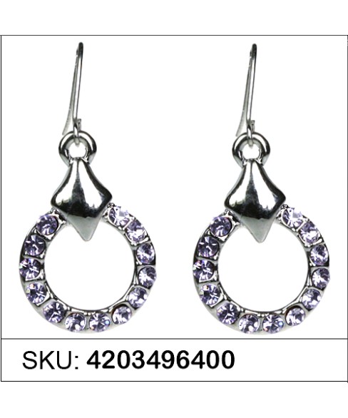 Earrings Purple