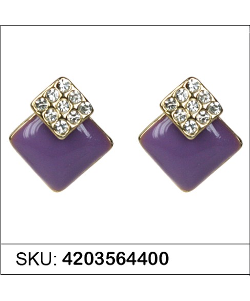 Earrings Purple