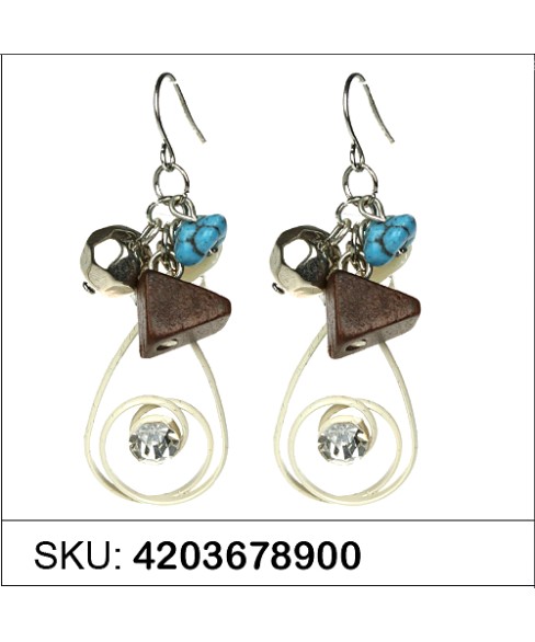 Earrings Brown