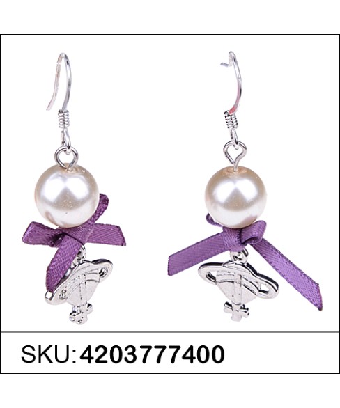 Earrings Purple