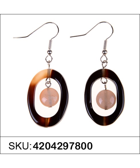 Earrings Brown