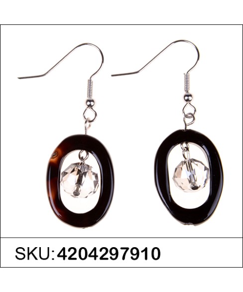 Earrings Brown