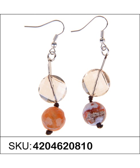 Earrings Brown