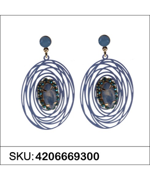 Earrings Blue