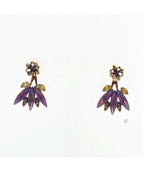 Earrings Purple