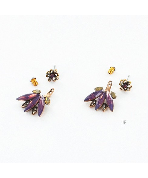 Earrings Purple