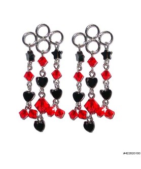 Earrings Red