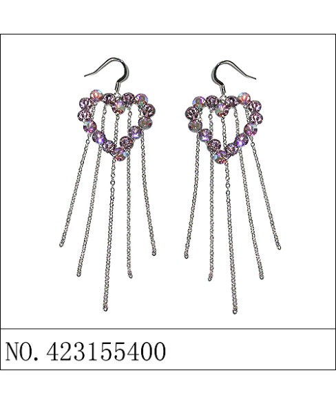 Earrings Purple