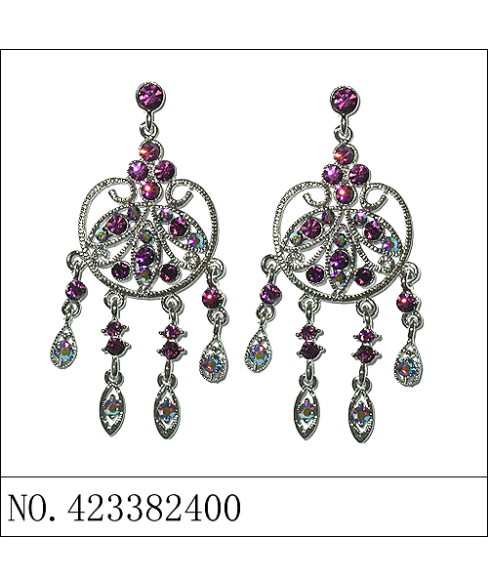 Earrings Purple