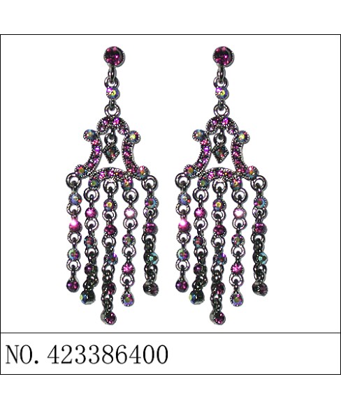 Earrings Purple