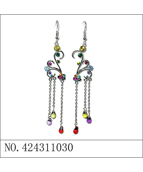 Earrings Purple