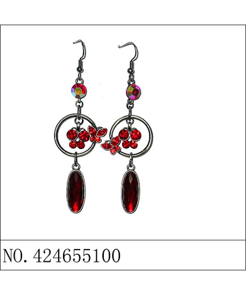 Earrings Red