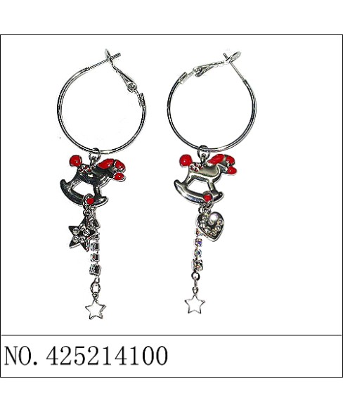 Earrings Red