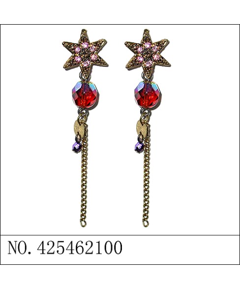 Earrings Purple