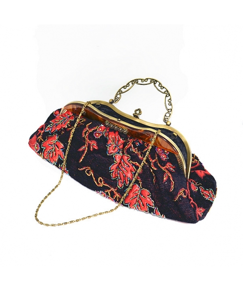 Vintage Inspired Beaded Embroidery Tapestry Bag