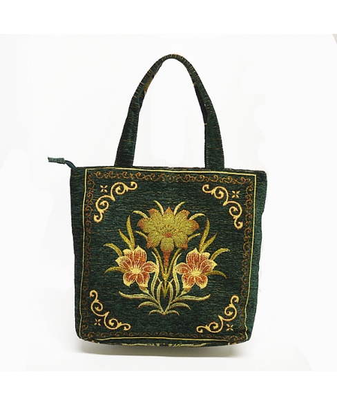 Mix Print Tapestry Convenience Tote
