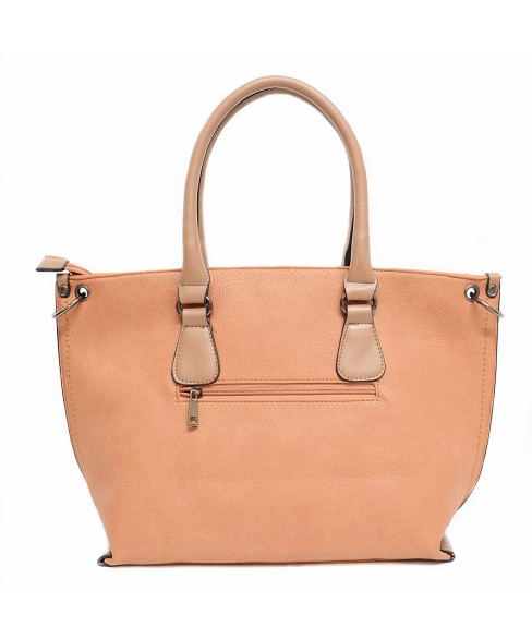 Strip Medium Faux Leather Tote