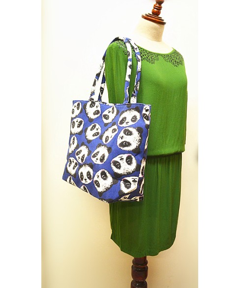 Mix Print Convenience Shopper Tote