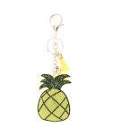 Glitter Crystal Pineapple Key Chain With Tassel