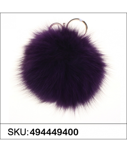 Genuine Fur Bubble Pom Pom Bag Charm