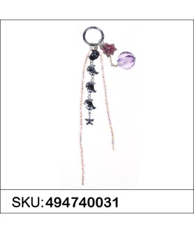 Happy Chicks Crystal & Beads Bag Charm.
