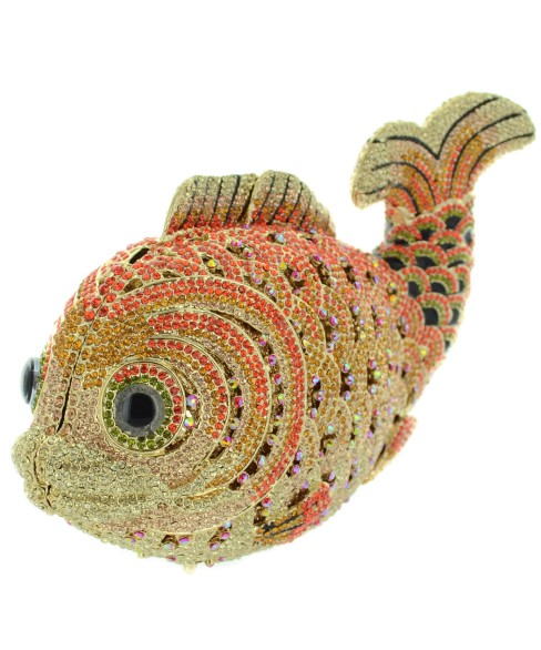 Crystal-Embellished Fish, Black