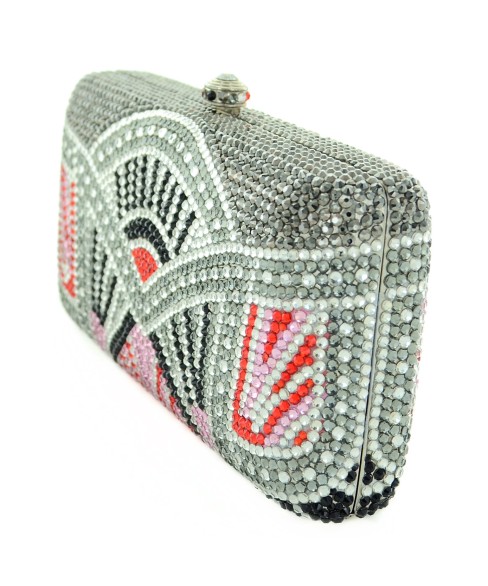 Crystal-Embellished Evening Clutch