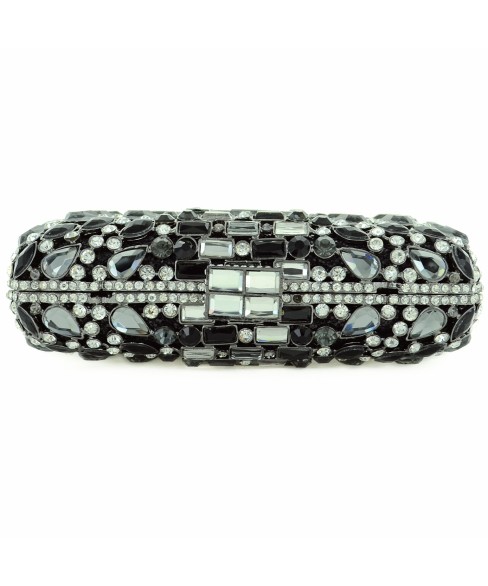 Crystal-Embellished Evening Clutch