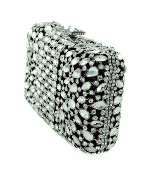 Crystal-Embellished Evening Clutch