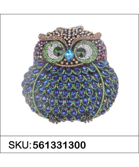 Crystal-Embellished Owl E, Stripe Crystal-Embellished Owl E, Stripe