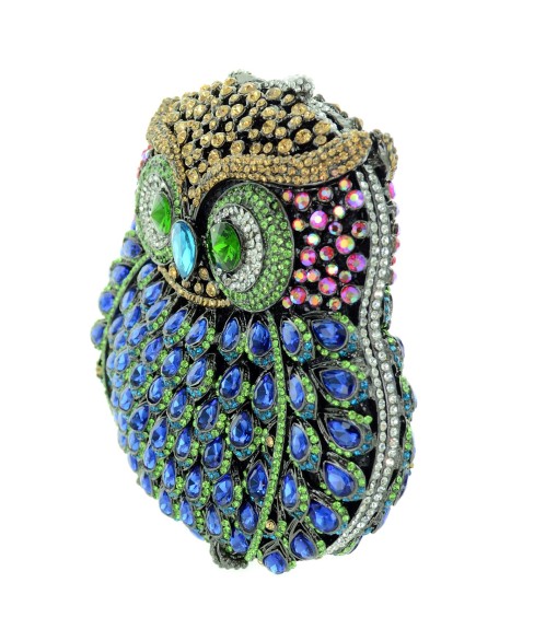 Crystal-Embellished Owl E, Stripe