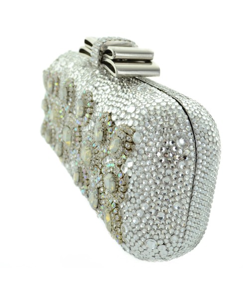 Crystal-Embellished Evening Clutch