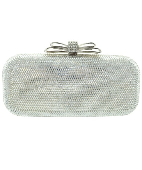 Crystal-Embellished Evening Clutch