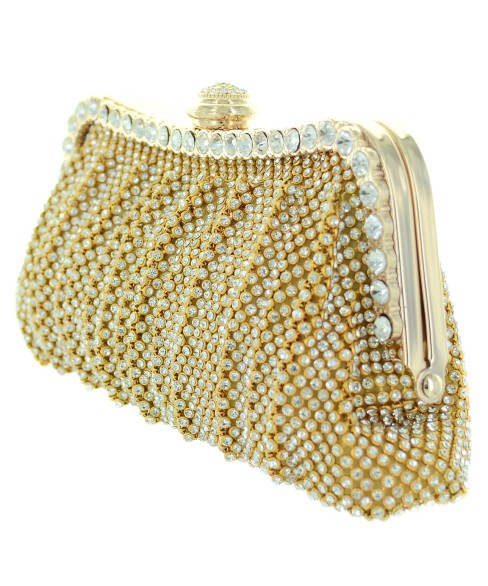 Dazzling Rhinestone Crystal Frame Clutch