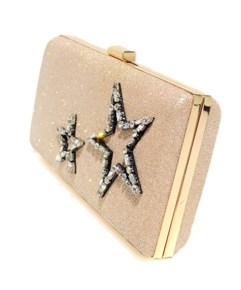 Crystal Star Glitter Clutch