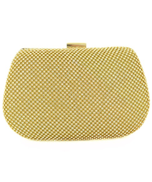 Crystal Mesh Clutch