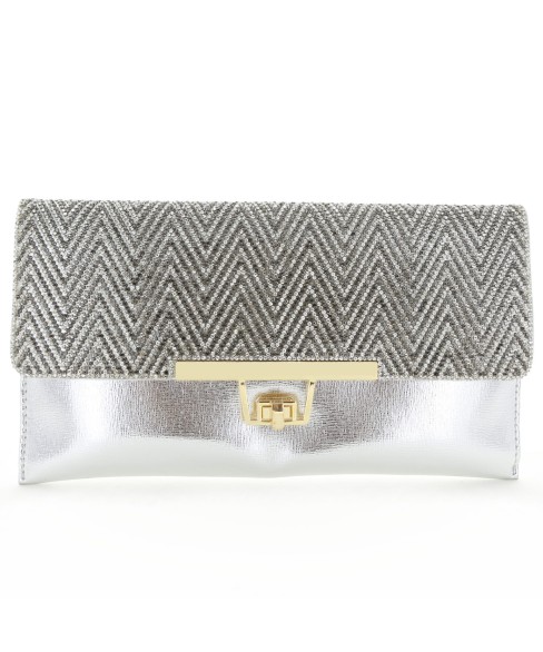 Women Rhinestone Crystal Envelope Clutch Bag