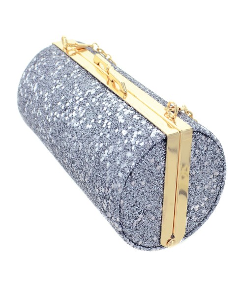Glitter Cylinder Clutch