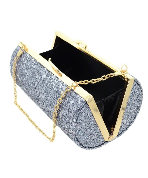 Glitter Cylinder Clutch