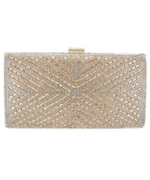 Crystal-Embellished Evening Clutch