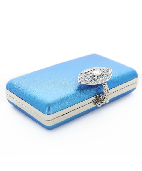 The Eye Crystal Rhinestone Deco Clutch Bag