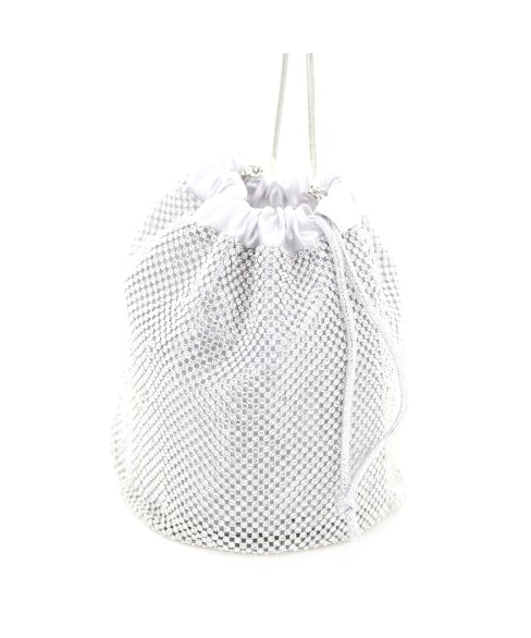 Rhinestone Drawstring Bucket Bag