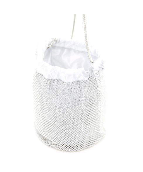 Rhinestone Drawstring Bucket Bag