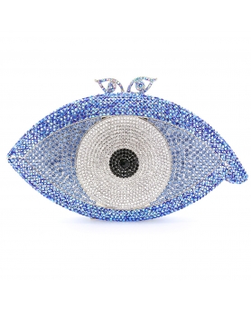 Crystal-Embellished  The Eye Evening Clutch