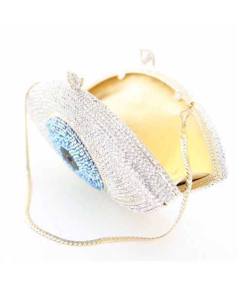 Crystal-Embellished  The Eye Evening Clutch